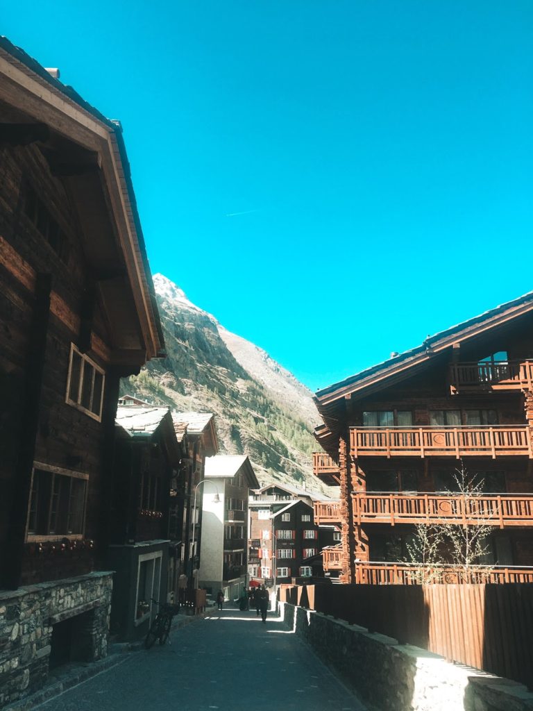 Car free zone in Zermatt